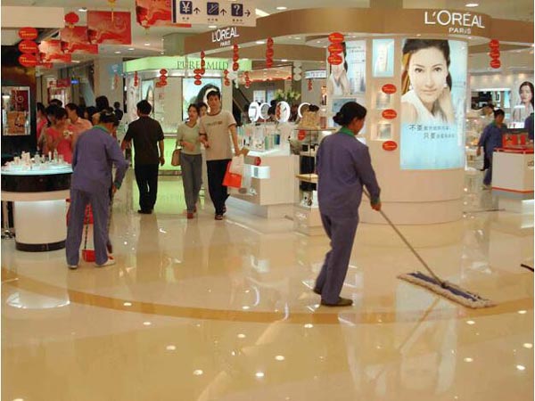 大型商場超市清潔工作流程步驟？